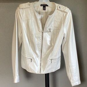 Inc. International Concepts faux leather snakeskin jacket